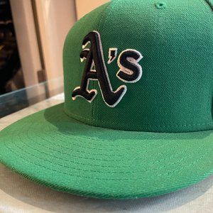 Oakland Athletics A's New Era Fitted Hat 7 1/4